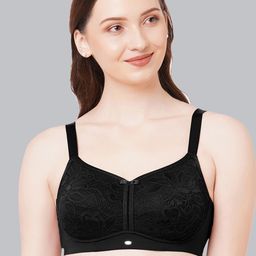Soie Women's Full Coverage Padded Non-Wired Lace Bra-picture-11