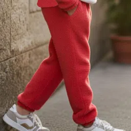 Keenuu Kids Bear Self Design Hooded Sweatshirt With Joggers image 4