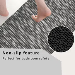 Myntra Elegant Homes Black Pattern 110 GSM Bathing & Swimming Pool Mat image 4
