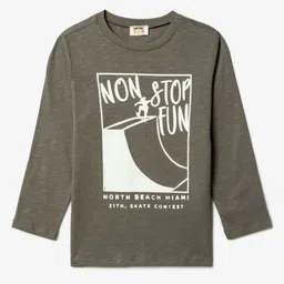 Koton Boys Typography Printed Round Neck Cotton T-Shirt-picture-30