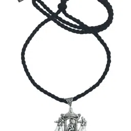 athizay German Silver Statement Necklace-picture-15