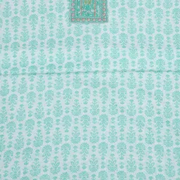 Soch Floral Printed Thread Work Cotton Unstitched Dress Material image 4