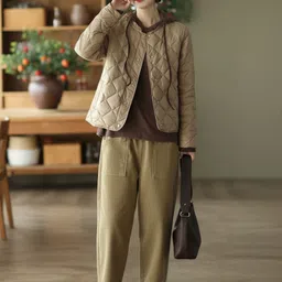 Mast & Harbour Women Solid Long Sleeves Quilted Jacket image 4