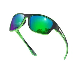 EYMEN I Unisex Sports Sunglasses with Polarised and UV Protected Lens eym_I336@Green OG image 3