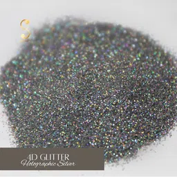 SIMREE 4D Ecofriendly High Shine Long Lasting Glitter Eyeshadow - Holographic Silver 04 image 3