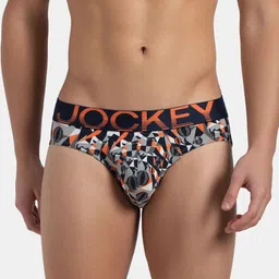 Jockey Super Combed Cotton Stretch Printed Brief With Ultrasoft Waistband-FP22-picture-21