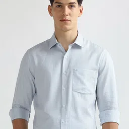 Arrow Men Liberty Textured Spread Collar Pure Cotton Formal Shirt-picture-27