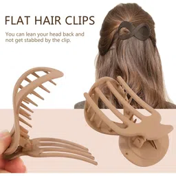 DIVASTRI Women Set of 4 Minimalist Infinity Duck Shape Claw Clip image 5