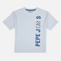 Pepe Jeans Boys Typography Printed Round Neck Cotton Oversized T-shirt-image-63