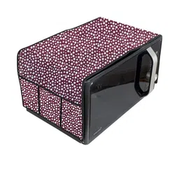 The Furnishing Tree Waterproof & Dustproof PVC Microwave Oven Top Cover with 6 Utility Pockets Polk-picture-32