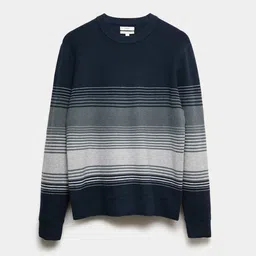 Marks & Spencer Men Striped Round Neck Pullover image 4