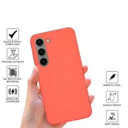 SPRIG Solid Printed Samsung Galaxy S23 Back Case Mobile Accessories image 2