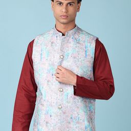 V-Mart Printed Nehru Jacket-picture-38