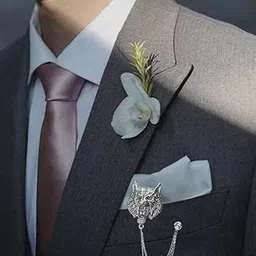 Curren Silver-Plated Zircon Studded Brooch-picture-10