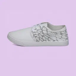 Free Kicks Men Off White Canvas Marking Running Sports Shoes image 4