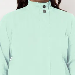 BRINNS Women Plus Size Mock Collar Long Sleeves Front-Open Sweatshirt image 2