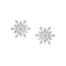 Sparkles Lab Grown Diamond 1.4 Carat Round Snowflake Stud Earrings for Women-picture-10