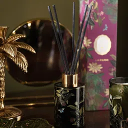 Pure Home and Living Olive-Green & Purple Printed Glass Diffusers - 120 ml-picture-13