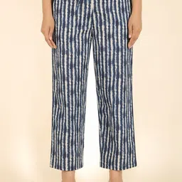 Aramya Women Stripped Straight Fit Mid-Rise Trousers-image-66