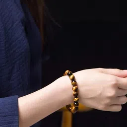 Divine souvenirs Unisex Artificial Beaded Elasticated Bracelet image 2