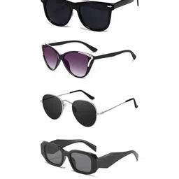 Arzonai Unisex Black Sunglasses-picture-26