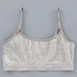 Pine Kids Singlet Anti Microbial & Biowashed Bralettes Pack of 2 - Grey Pink image 4