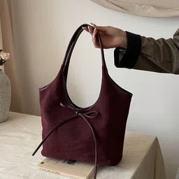 PURPLEHUNT Leather Oversized Bucket Handheld Bag-picture-20