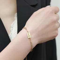 Arzonai Women Gold-Plated Link Bracelet-picture-24