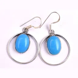 AAR Jewels Rhodium-Plated Brass Topaz Drop Earrings image 4