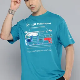 puma motorsport Puma BMW MMS Relaxed Fit Graphic Printed Pure Cotton T-Shirt-picture-11