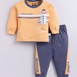 Nottie Planet Boys Printed T-shirt with Trousers-image-98