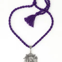 athizay German Silver Statement Necklace-image-7