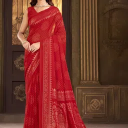 Garden Vareli Ethnic Motifs Pure Georgette Saree-picture-29