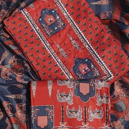 GC 80 BY GAURI COLLECTION Floral Printed Pure Cotton Unstitched Dress Material image 5