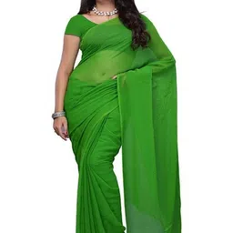 FANCYNINE Ready to Wear Poly Georgette Saree-picture-40