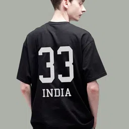 Uniplanet store Men Printed Raw Edge T-shirt image 2