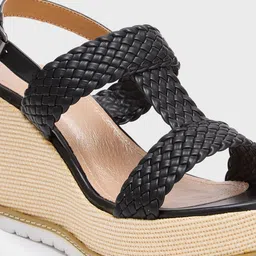 Sole To Soul Wedge Sandals with Laser Cuts image 4