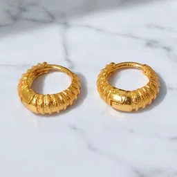 SHREE KRISHNA SHOPPING Unisex Gold-Plated Brass Earrings-picture-16