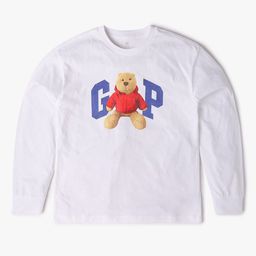 GAP Boys Printed Pure Cotton Relaxed Fit Round Neck T-Shirt-picture-31