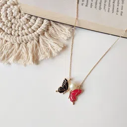 Octagon hub Gold-Plated Necklace image 2