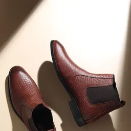 Hayes London Men Blocked Heel Chelsea Boots-image-30