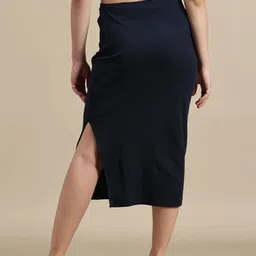 Ecolore Women Cotton Pencil Midi Skirt image 2