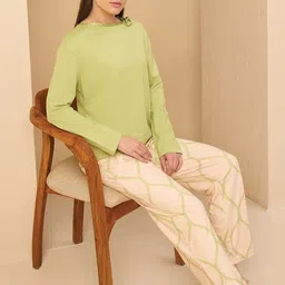 Sweet Dreams Round Neck Long Sleeves Night suit-image-17