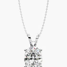 VALANOVA BIS Hallmark 18KT White Gold Diamond Studded Pendant - 1.10 gm-image-40