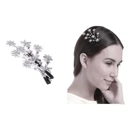 MADHAVWATCH Women Five Star Pointed Embellished Alligator Hair Clip-image-78