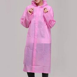 Infispace Hooded Breathable Waterproof Long Rain Jacket-picture-30
