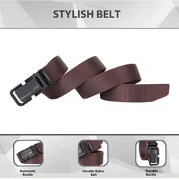 SHOPGLOBAL Men Set Of 2 Textured Leather Belt image 2