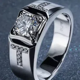 Lila Stainless Steel Stone-Studded Finger Ring-picture-36