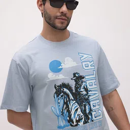 The Roadster Life Co. Printed Pure Cotton Relaxed Fit T-shirt-image-94