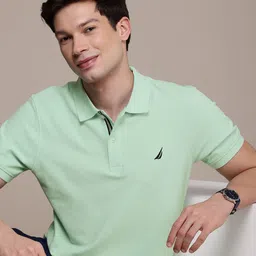 Nautica Polo Collar Pure Cotton T-shirt-picture-30